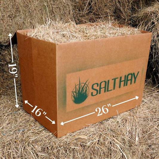 Salt Hay Mulch Bale for Vegetable Gardens